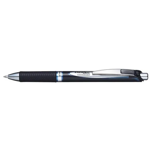 Gélové pero, 0,35 mm, stláčací mechanizmus, PENTEL "EnerGel BLP77", modrá