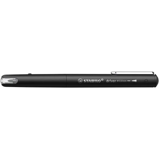 Popisovač, 0,8 mm, STABILO "dr!ver", čierna