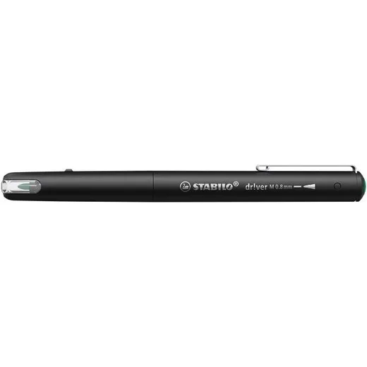 Popisovač, 0,8 mm, STABILO "dr!ver", zelená