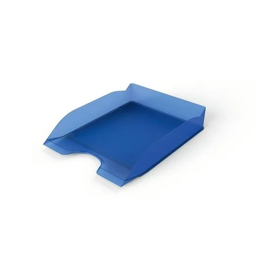 Odkladač, plastový, DURABLE, "Basic", priehľadná modrá