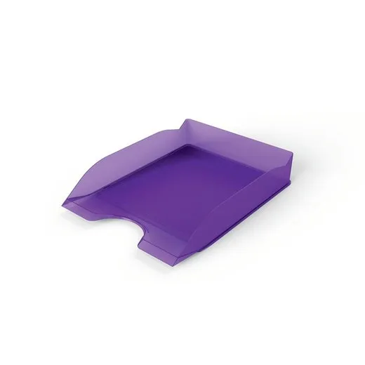 Odkladač, plastový, DURABLE, "Basic", priehľadná fialová