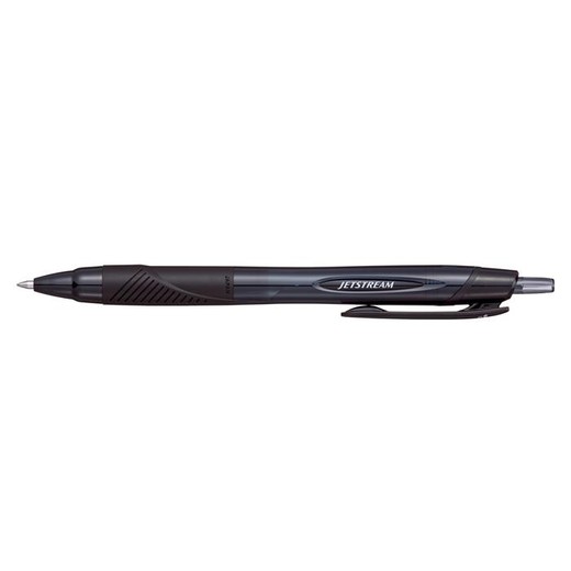 Guľôčkové pero, 0,35 mm, stláčací mechanizmus, čierne telo, UNI "SXN-157S Jetstream Sport Eco", čierna