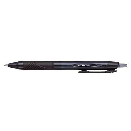 Guľôčkové pero, 0,35 mm, stláčací mechanizmus, čierne telo, UNI "SXN-157S Jetstream Sport Eco", čierna