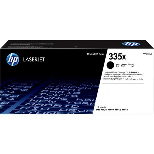 W1335X Laserový toner do LaserJet M438, M442 tlačiarní, HP 335X, čierna, 13,7k