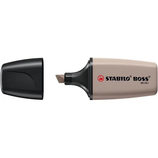 Zvýrazňoivač, 1-4 mm, STABILO "Boss Mini Nature vibes", teplá sivá