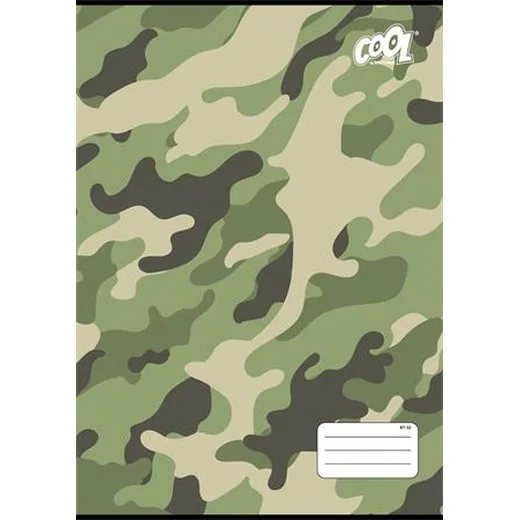 Zošit, A4, štvorčekový, 32 listov, COOL BY VICTORIA "Camouflage", "87-32"