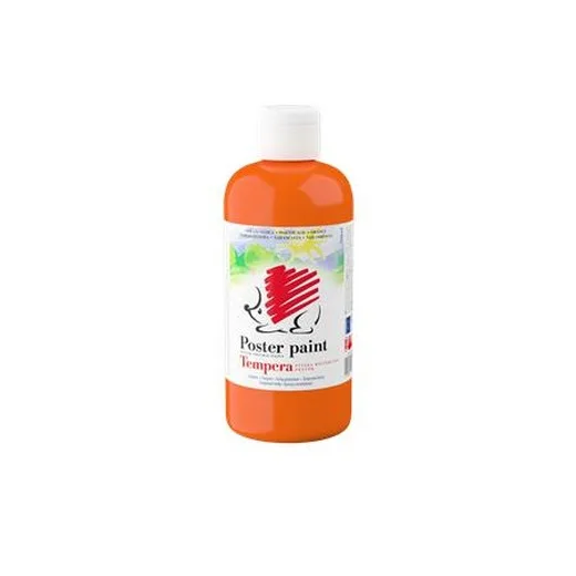 Tempera, 500 ml, ICO "Ježko", oranžová