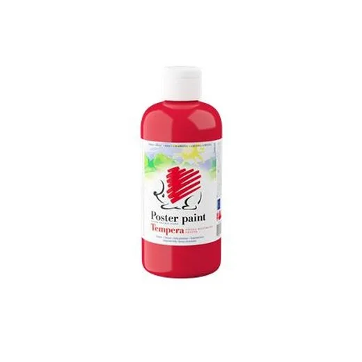 Tempera, 500 ml,  ICO "Ježko", červená