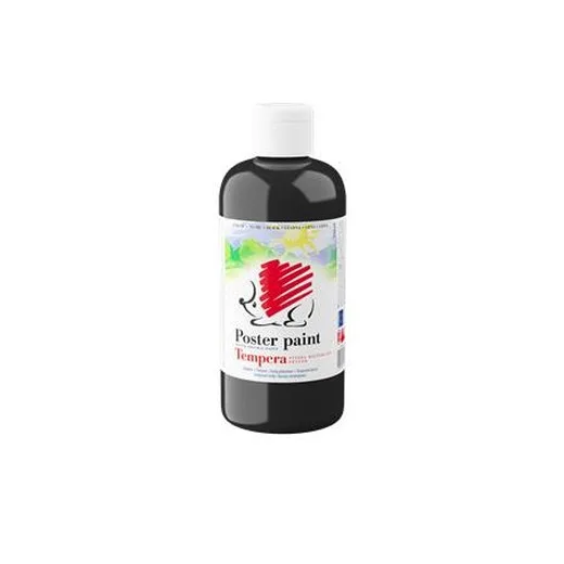 Tempera, 500 ml,  ICO "Ježko", čierna