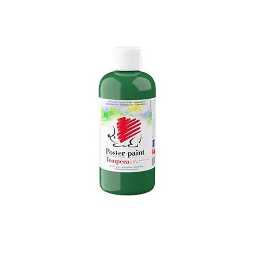 Tempera, 500 ml,  ICO "Ježko", tmavozelená