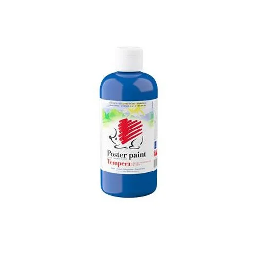 Tempera, 500 ml, ICO "Ježko", tmavomodrá