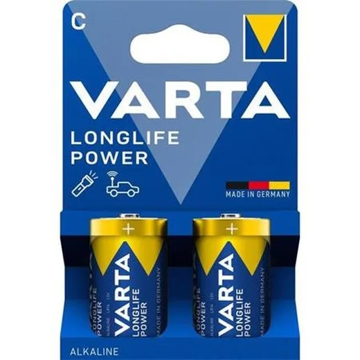 Batéria, C baby, 2 ks, bez plastu, VARTA "Longlife Power"