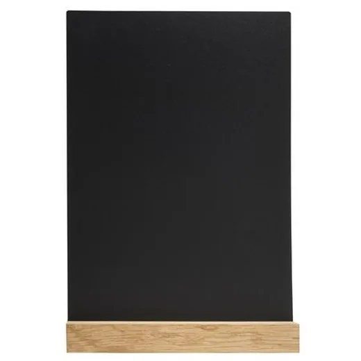 Tabuľa popisovateľná kriedou, vertikálna, A4, menu, čierna
