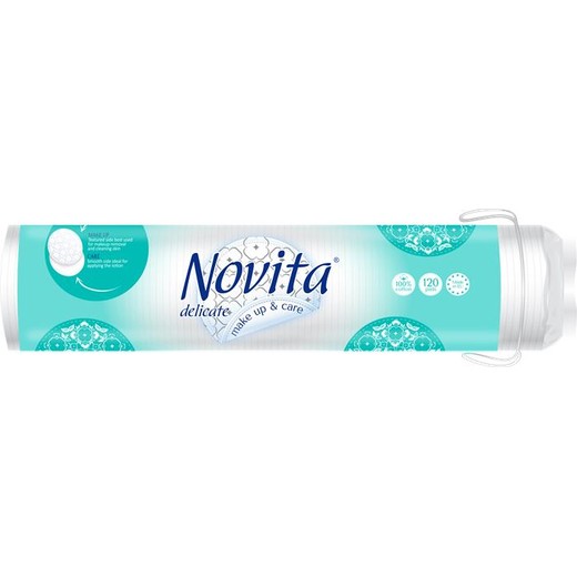 Odličovacie tampóny, 120 ks, "Novita Delicate"