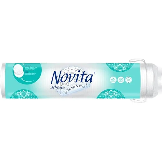 Odličovacie tampóny, 120 ks, "Novita Delicate"