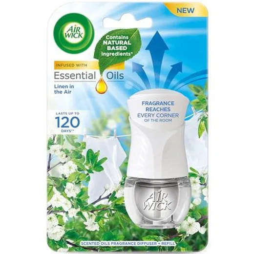 Osviežovač vzduchu, elektrický, 19 ml, AIR WICK "Life scents", Linen in the Air