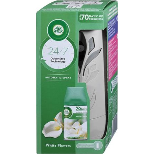 Osviežovač vzduchu, automatický, 250 ml, AIR WICK "Freshmatic", White Flowers