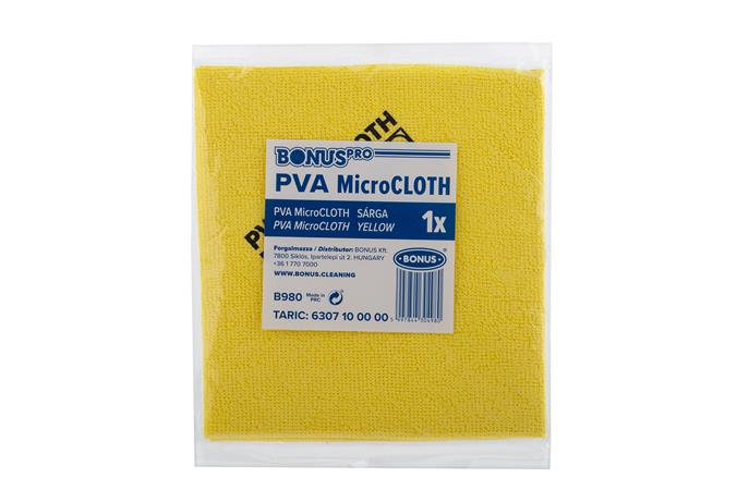 Čistiaca utierka, univerzálna, 40x34 cm, BONUS "MicroCLOTH", žltá