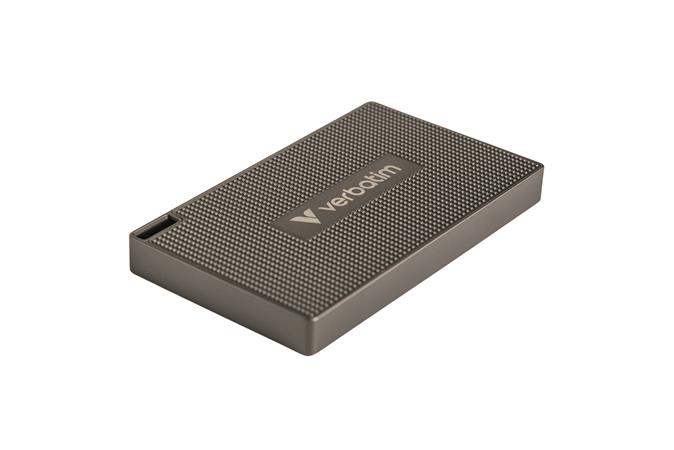 SSD (externá pamäť), 512GB, USB-C 3.2 Gen2, VERBATIM "Metal Mini SSD", čierna