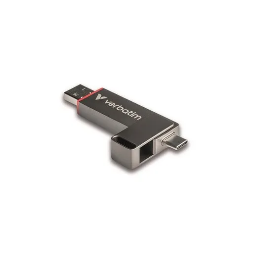 USB kľúč, 512GB, USB-A/C 3.2 Gen1, VERBATIM "Dual QuickStick", čierny