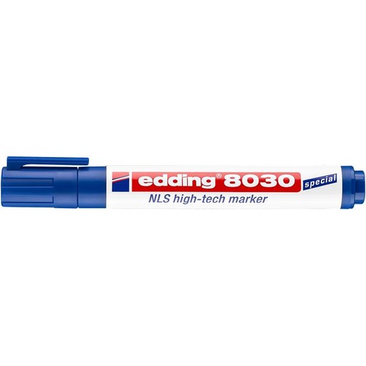 Permanentný popisovač, 1,5-3 mm, kuželový hrot, EDDING "8030 NLS", modrý