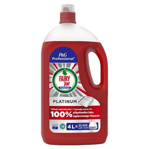 Čistiaci prostriedok na umývanie riadu, 4 l, JAR "Platinum"