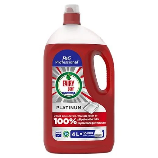 Čistiaci prostriedok na umývanie riadu, 4 l, JAR "Platinum"