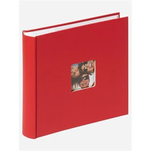 Fotoalbum, na 200 fotiek, 10x15 cm, "Walther Fun", červený