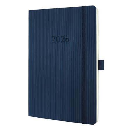 Diár, A5, týždenný, 2027, mäkká obálka, SIGEL "Conceptum", tmavomodrý