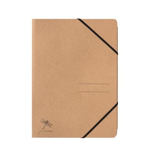 Doska s gumičkou, kartón, A4, PAGNA "Pur", kraft