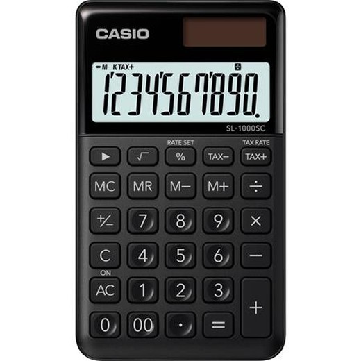 Vrecková kalkulačka, 10-miestna, CASIO "SL 1000", čierna