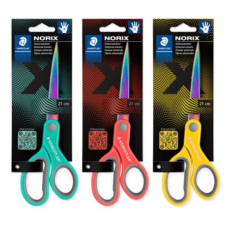 Nožnice, univerzálne, 21 cm, STAEDTLER "Norix® 965", rôzne farby