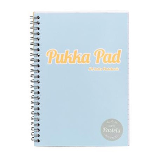 Špirálový zošit, A5, linajkový, 100 listov, PUKKA PAD "Pastel Jotta Pad", mix farieb