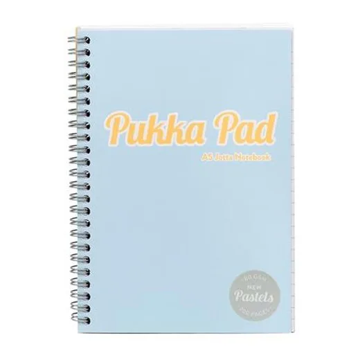 Špirálový zošit, A5, linajkový, 100 listov, PUKKA PAD "Pastel Jotta Pad", mix farieb