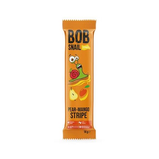 Ovocný plátok, 14 g, BOB SNAIL, hruška-mango