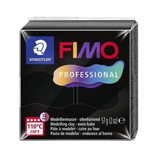 Modelovacia hmota, 57 g, vypaľovacia, FIMO „Professional“, čierna