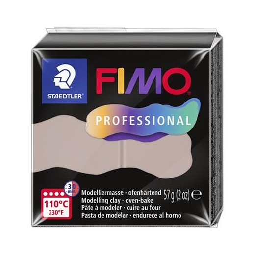 Modelovacia hmota, 57 g, vypaľovacia, FIMO Professional, taupe