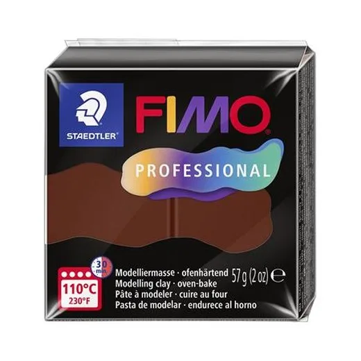 Modelovacia hmota, 57 g, vypaľovacia, FIMO "Professional", čokoládová