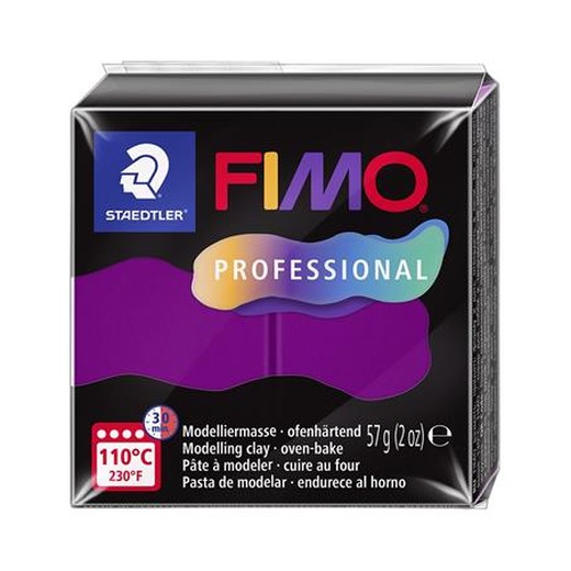 Modelovacia hmota, 57 g, vypaľovacia, FIMO "Professional", fialová