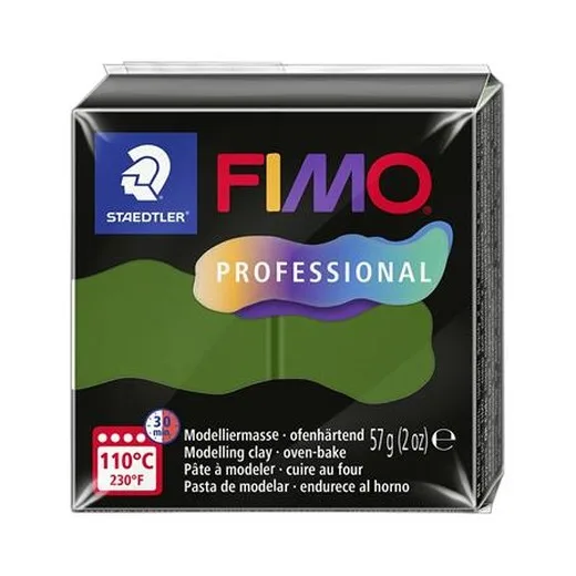 Modelovacia hmota, 57 g, vypaľovacia, FIMO „Professional“, listová zelená