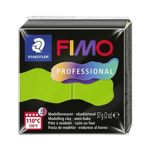 Modelovacia hmota, 57 g, vypaľovacia, FIMO Professional, svetlozelená