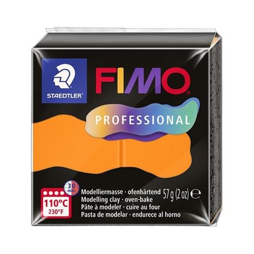 Modelovacia hmota, 57 g, vypaľovacia, FIMO "Professional", oranžová
