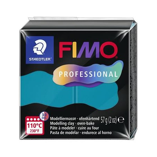 Modelovacia hmota, 57 g, vypaľovacia, FIMO "Professional", petrolejová