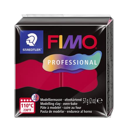 Modelovacia hmota, 57 g, vypaľovacia, FIMO Professional, karmínová