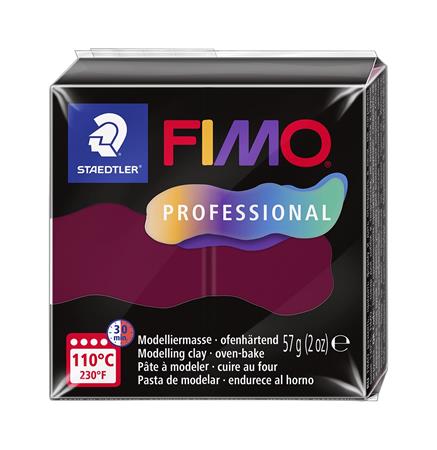 Modelovacia hmota, 57 g, vypaľovacia, FIMO "Professional", bordová
