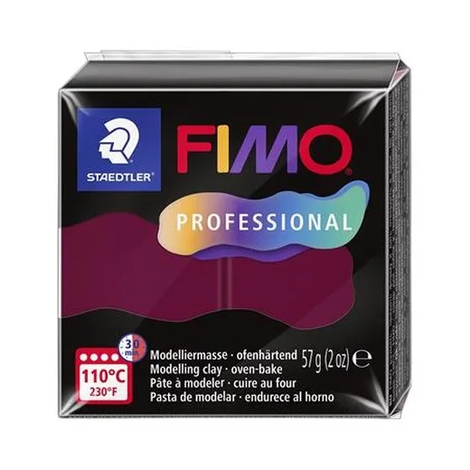 Modelovacia hmota, 57 g, vypaľovacia, FIMO "Professional", bordová