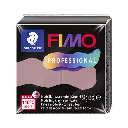 Modelovacia hmota, 57 g, vypaľovacia, FIMO "Professional", púdrovo ružová