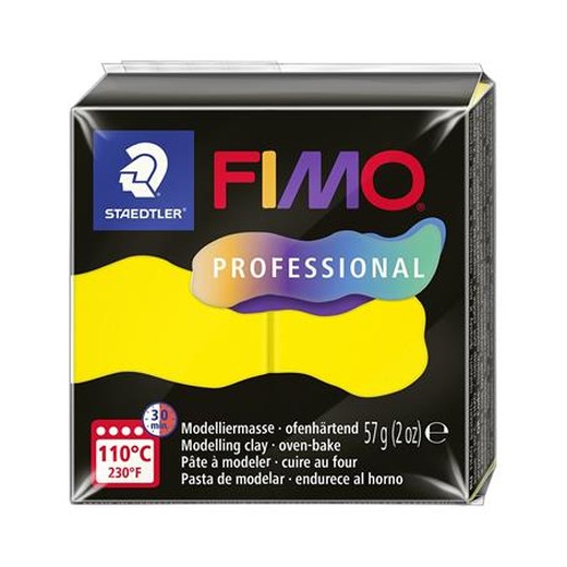 Modelovacia hmota, 57 g, vypaľovacia, FIMO Professional, žltá