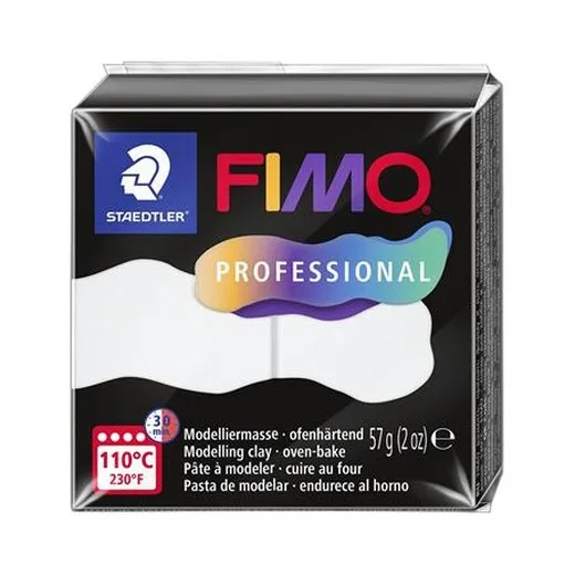Modelovacia hmota, 57 g, vypaľovacia, FIMO "Professional", biela