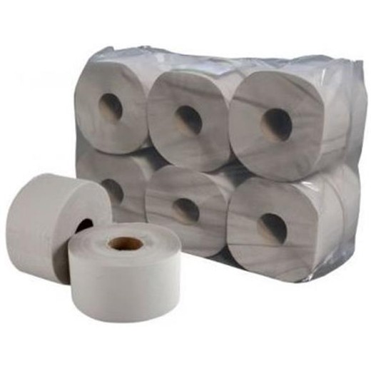 Toaletný papier, 1 vrstvový, veľký kotúč, 130 m, priemer 19 cm, "Vella", prírodný